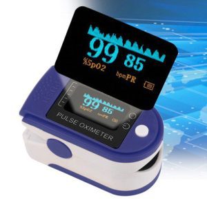 Fingertip Pulse Oximeter- Blood Oxygen SpO2 Saturation Monitor
